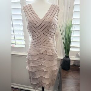Adrianna Papell Gold Cocktail Dress